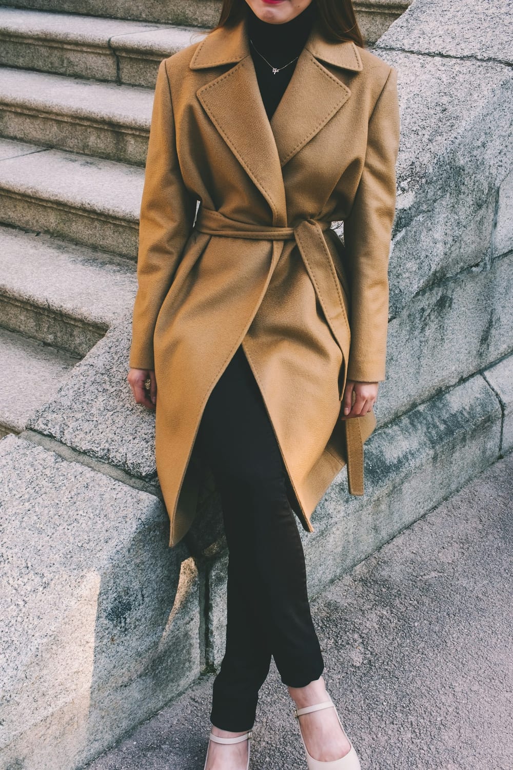 Camel wrap coat being considered